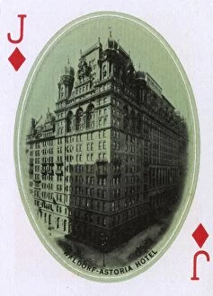 New York City - Playing card - Waldorf-Astoria Hotel