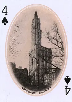Spades Prints: New York City - Playing card - Woolworth Building