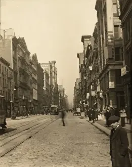 New York, New York - Broadway, looking north from Canal St
