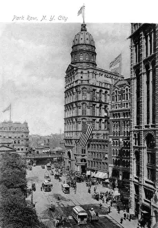 C1900 Prints: New York / Park Row C1900