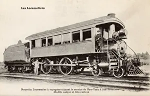 Curious Prints: New York to San Francisco route - Unusual Locomotive