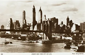 Panorama Gallery: New York Skyline with Brooklyn Bridge