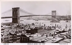 New York, USA - Brooklyn Bridge over the East River