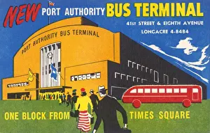 Commuters Prints: New York, USA - The New Port Authority Bus Terminal
