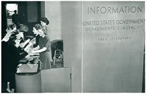 Booth Prints: New York World's Fair, Information Booth