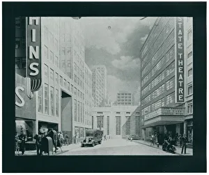 Diorama Prints: New York World's Fair, Postal Diorama, Scene One