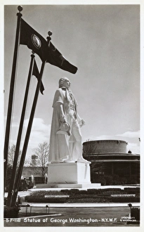 Images Dated 12th May 2017: New York Worlds Fair - Statue of George Washington
