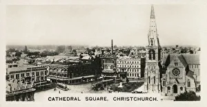 Christchurch Prints: New Zealand - Cathedral Square, Christchurch