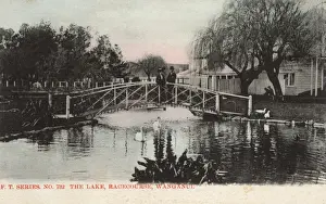 Racetrack Prints: New Zealand - The Lake, Racecourse, Whanganui