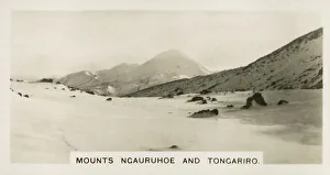 Peaks Prints: New Zealand - Mounts Ngauruhoe and Tongariro