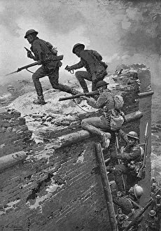 Zealanders Prints: New Zealand troops storm Le Quesnoy