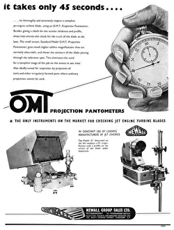 Sales Prints: Newall Projection Pantometers 1952