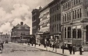 Newark Prints: Newark Street, looking East, Hoboken, NJ, USA