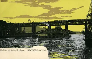 Newcastle-upon-Tyne - The High Level and Swing Bridges