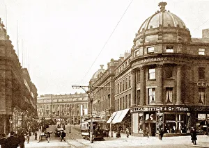 Newcastle-Upon-Tyne Market Street early 1900s