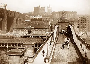 Northumberland Prints: Newcastle-upon-Tyne Swing Bridge Victorian period