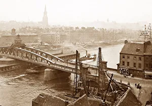 Newcastle-upon-Tyne Swing Bridge Victorian period
