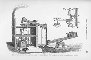 Newcomen Prints: Newcomen Engine / 1775
