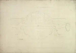 Newcomen Prints: Newcomens engine, unidentified drawing