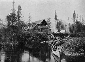 Kayak Prints: Newfoundland, Canada - Log Cabin Sporting Resort