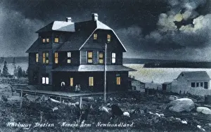 Newfoundland Prints: Newfoundland, Canada - Railway Station Norris Arm