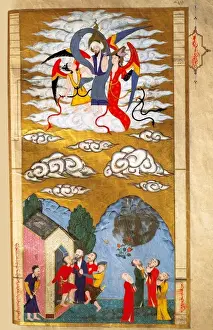Muhammed Prints: Newly born Muhammed is presented to the monk Abd el Muttalib