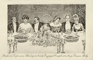 Tureen Gallery: Newly Engaged couple at a large Dinner Party