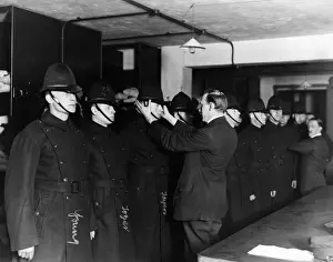 Over Coat Prints: Newly recruited Metropolitan Police officers in uniform