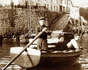 Newlyn Prints: Newlyn Harbour, Cornwall, Victorian period