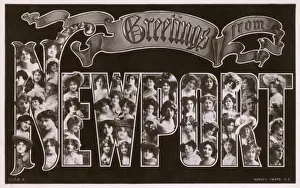 Newport, Isle of Wight - Greetings from ladies of Newport