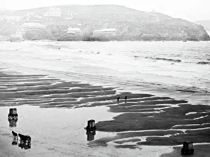 Newquay beach, Cornwall, Victorian period