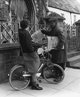 1950s Childhood Gallery: News Round Boy 1950S