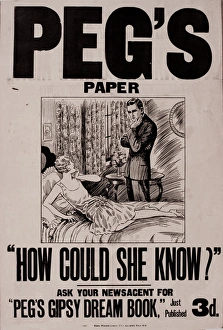 Images Dated 11th November 2016: News vendor poster, Pegs Paper