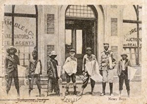 Agents Gallery: Newspaper boys, Johannesburg, Transvaal, South Africa