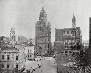 Tribune Prints: Newspaper buildings in New York, USA