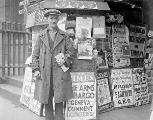 Stands Collection: Newspaper Seller 1933