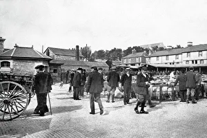 Abbot Prints: Newton Abbot - Market Place