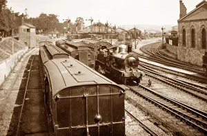 Newton abbott railway station devon in 1899