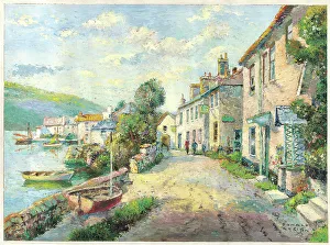 Greig Prints: Newton Ferrers Devon Landscape scene England