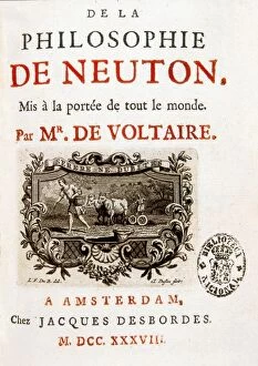 Newton, Sir Isaac (1642-1727); VOLTAIRE, Franzois-Marie Arou