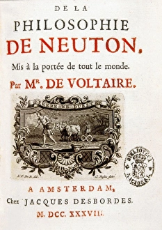 Newton, Sir Isaac (1642-1727); VOLTAIRE, Franzois-Marie Arou Newton, Sir Isaac (1642-1727); VOLTAIRE, Franzois-Marie Arou