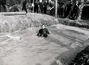 NFS firefighters at a training camp, WW2
