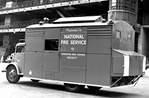 Donated Prints: NFS (London Region) mobile kitchen vehicle, WW2