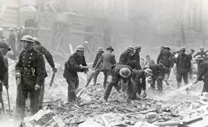 Bombed Gallery: NFS (London Region) Pimlico V1 bombing attack, WW2