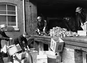 NFS (London Region) Salvage Corps in action, WW2