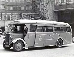 1942 Collection: NFS personnel coach from District 34-HQ, Ealing, WW2