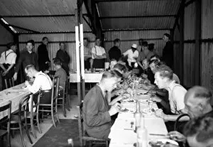 Images Dated 11th October 2011: NFS sub-station mess hall, WW2
