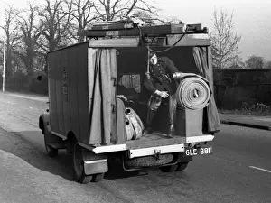 NFS training / instructional photo, use of hose, WW2