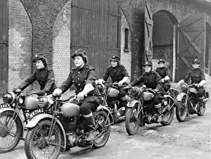 NFS women in dispatch rider training, WW2