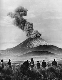 Ngauruhoe volcano, New Zealand, 1931 Ngauruhoe volcano, New Zealand, 1931